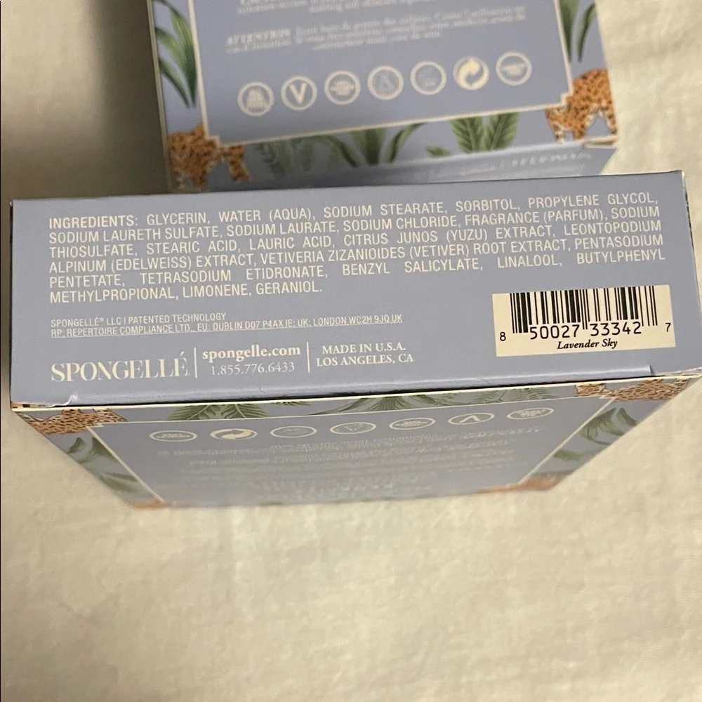Spongelle Lavender Sky Body Wash - Purple and Green